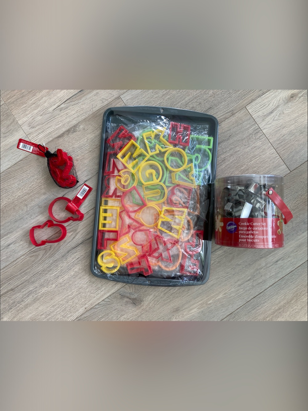 Wilton Alphabet & Festive Holiday Cookie Cutters Bundle